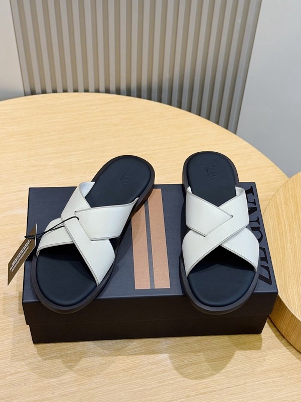 Men's Leather Slippers Available At The Counter