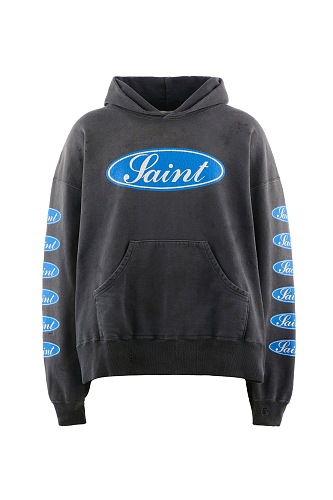 Blue Saint Printed Hoodie