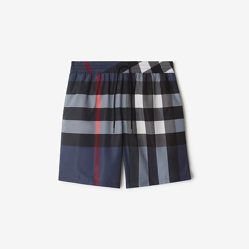 Plaid Shorts In Blue