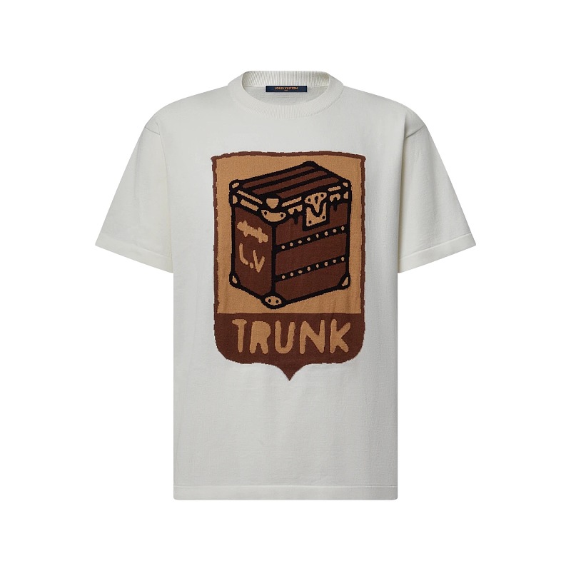 Flower Knitted T-shirt White