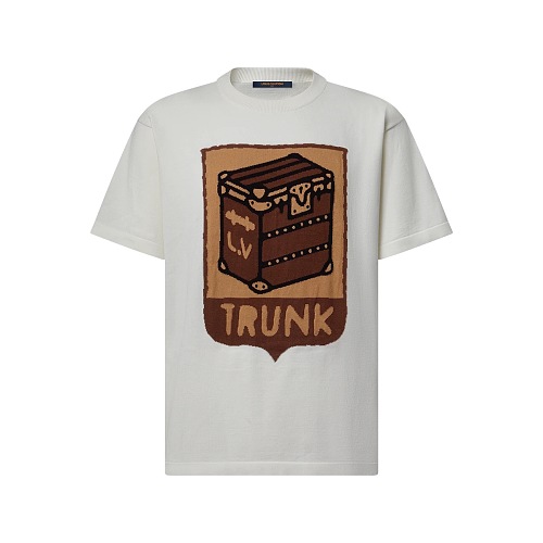 Flower Knitted T-shirt White