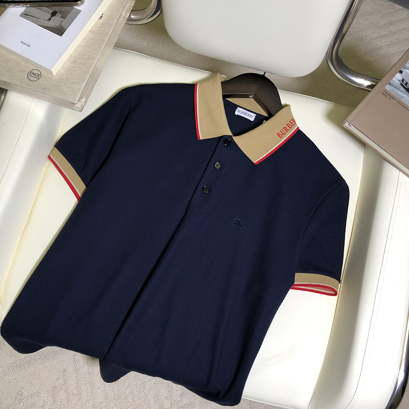 War Horse Letter Jacquard Collar Polo Shirt