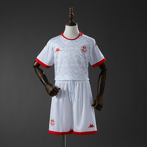 Wanban-Tunisia Away Kids Kit Jersey Size 16-28