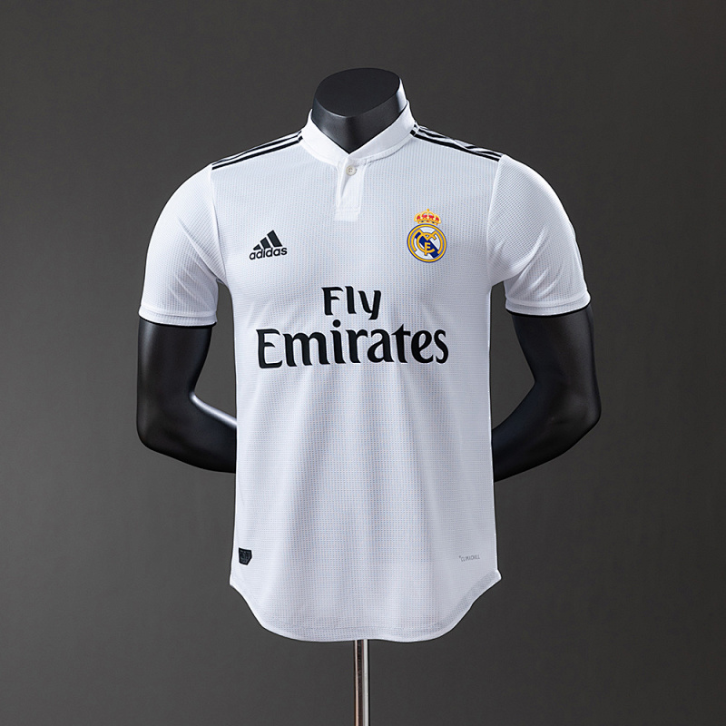 Wanban-Real Madrid 18 19 Home Player Version Retro Jersey S-3XL