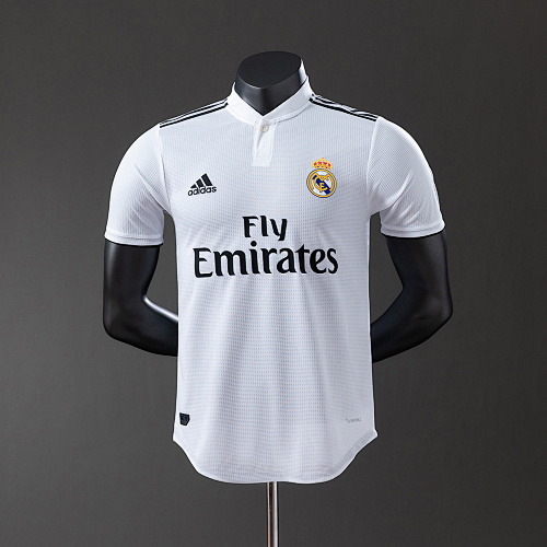 Wanban-Real Madrid 18 19 Home Player Version Retro Jersey S-3XL