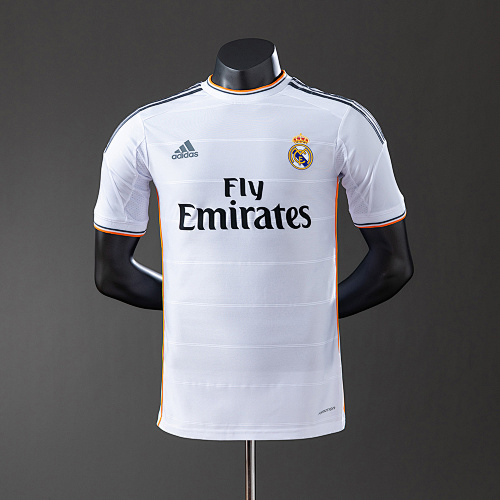 Wanban-Real Madrid 13 14 Home Player Version Retro Jersey S-3XL
