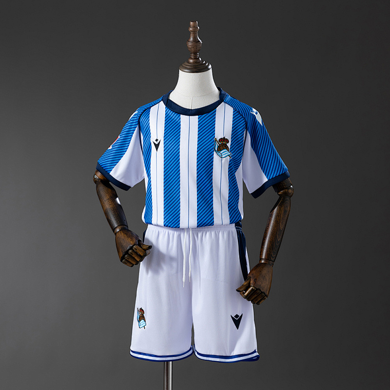 Wanban-Real Sociedad 25 26 Home Kids Size 16-28