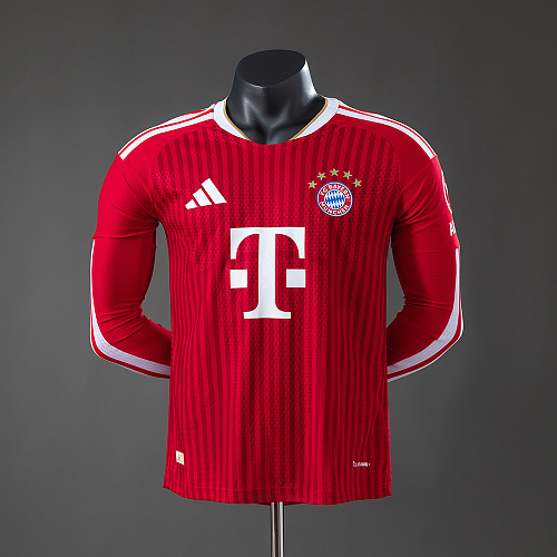 Wanban Bayern Munich 26 27 Home Player Version Long Sleeved Jersey S-3XL