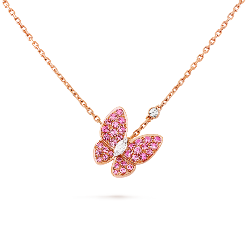 JG-VCARO3M200 Two Butterfly Pendant