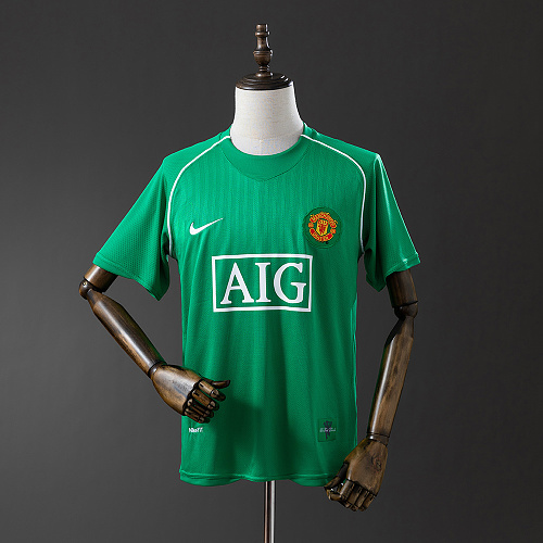 Wanban-M-U 07 08 Goalkeeper Retro Jersey S-Xxl