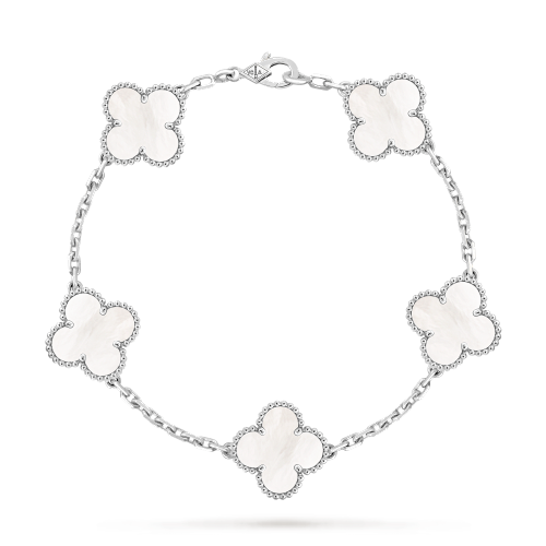 JG-VCARF48400 Vintage Alhambra Bracelet 5 Motifs