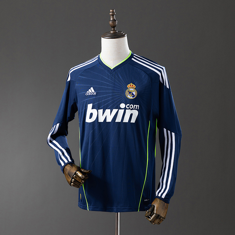 Wanban-Real Madrid 10 11 Away Long Sleeve Retro Jersey S-Xxl