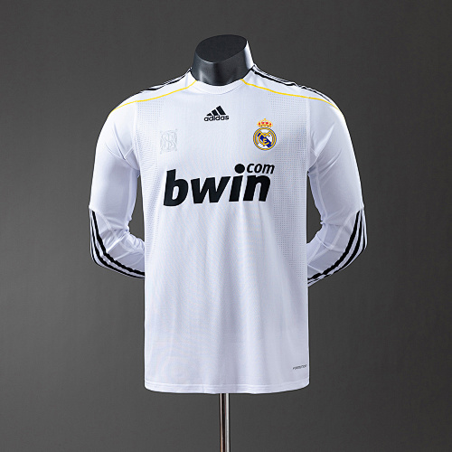 Wanban-Real Madrid Home Long Sleeve Player Version Retro Jersey S-3XL