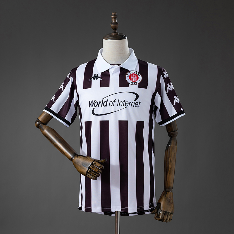 Wanban-St. Pauli 00 01 Home Retro Jersey S-Xxl
