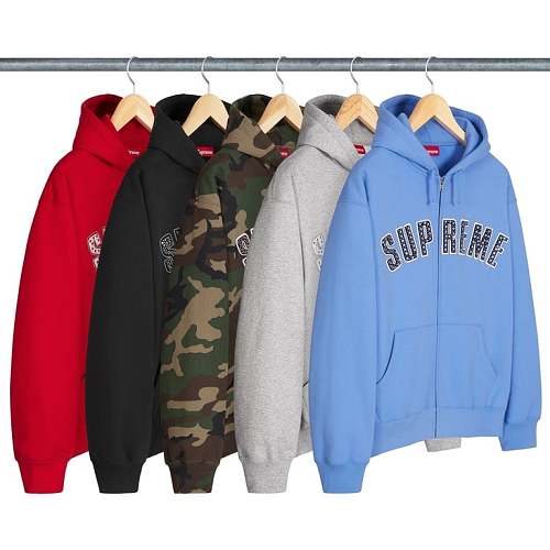 Bandao-660420217 Supreme B.b. Simon Zip Up Hooded Sweatshirt S-Xl