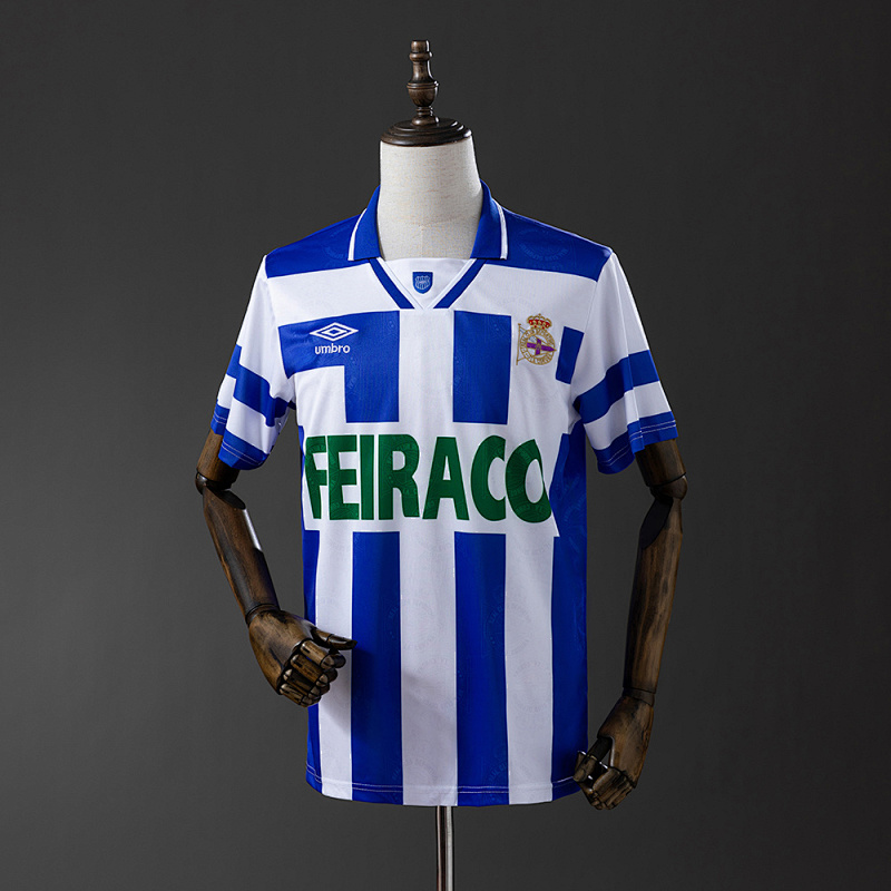 Wanban-Deportivo LA Coruna 94 95 Home Retro Jersey S-Xxl