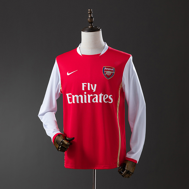 Wanban-Arsenal 06 07 Home Long Sleeve Retro Jersey S-Xxl