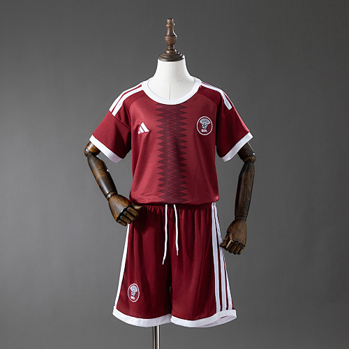 Wanban-Qatar Home Kids Kit Jersey Size 16-28