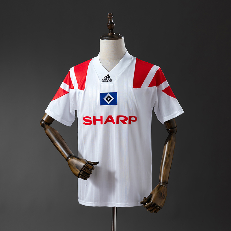 Wanban Hamburger SV 92 93 Home Retro Jersey S-Xxl