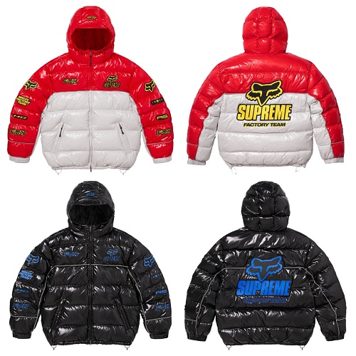 Ayun-661230134 Supreme Fox Racing Shiny Down Puffer Jacket S-Xl