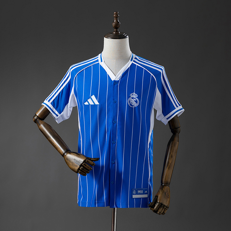 Wanban-Real Madrid 25 26 Baseball - Blue Jersey S-4XL