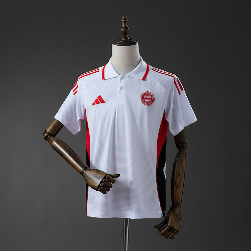 Wanban-Bayern Munich 25 26 Polo - White & Red S-Xxl