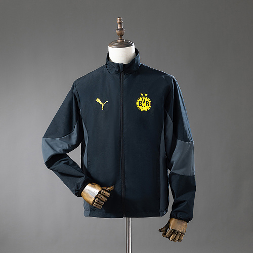 Wanban-Borussia Dortmund Reversible Jacket Windbreaker- Black S-Xxl