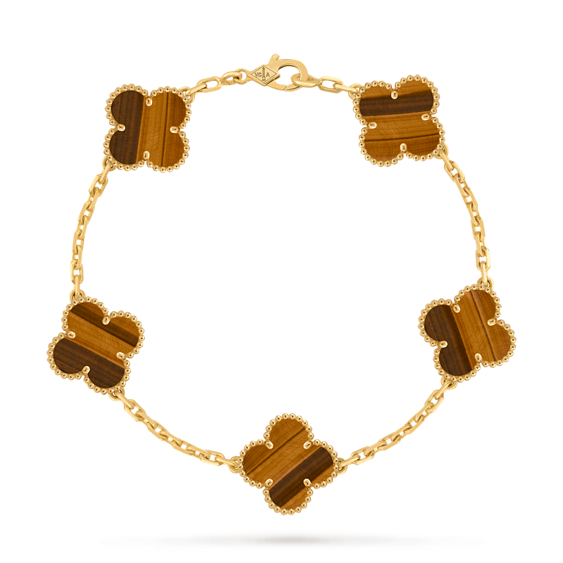 JG-VCARD35600 Vintage Alhambra Bracelet 5 Motifs