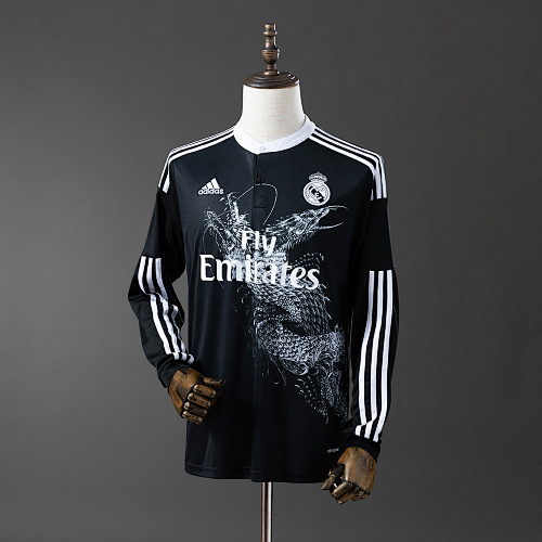 Wanban-Real Madrid 15 Second Away Long Sleeve Retro Jersey S-Xxl