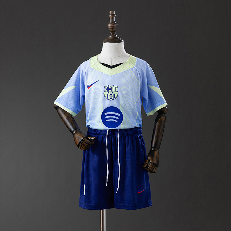 Wanban-Barcelona 25 26 Concept Edition - Green Kids Kit Jersey Size 16-28