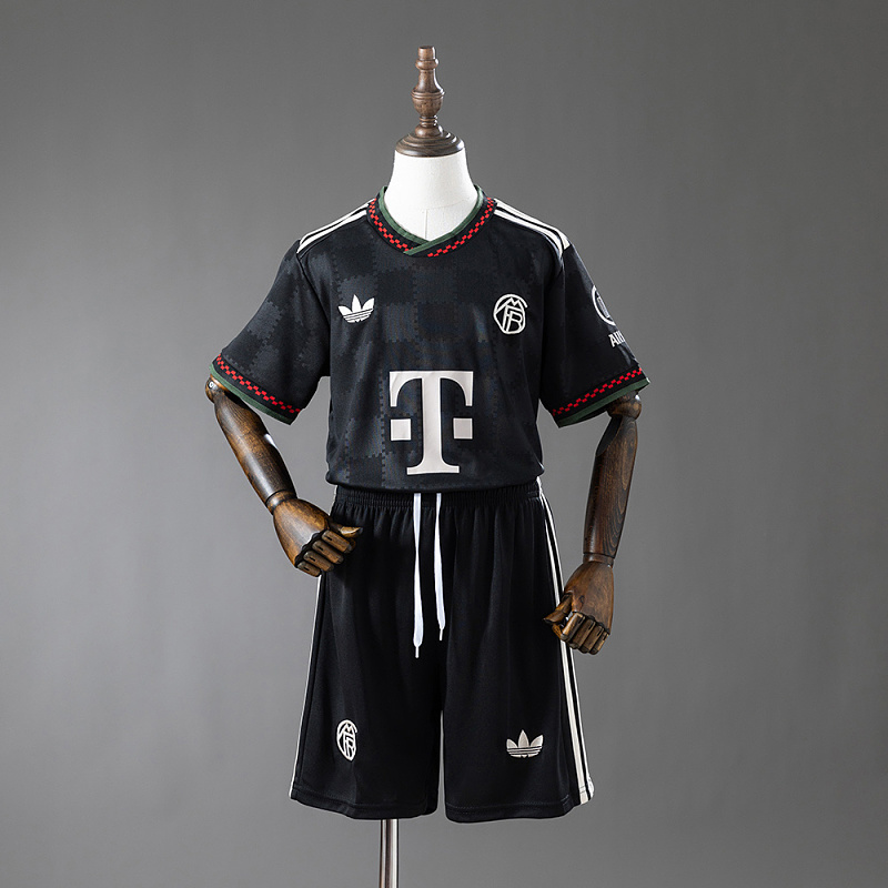 Wanban-Bayern Munich 25 26 Thids Away Kids Kit Jersey Size 16-28