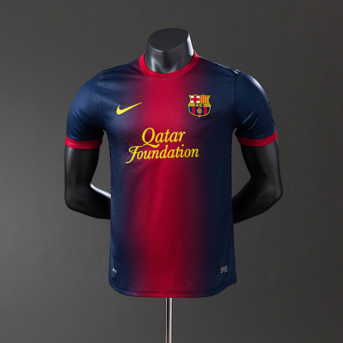 Wanban-Barcelona 12 13 Home Player Version Retro Jersey S-3XL