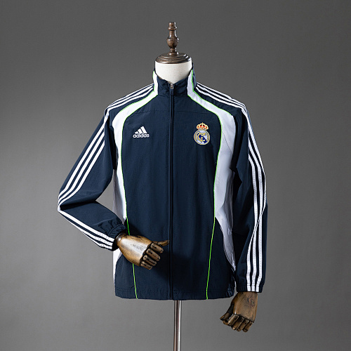 Wanban-Real Madrid Windbreaker - Navy Blue & White S-Xxl