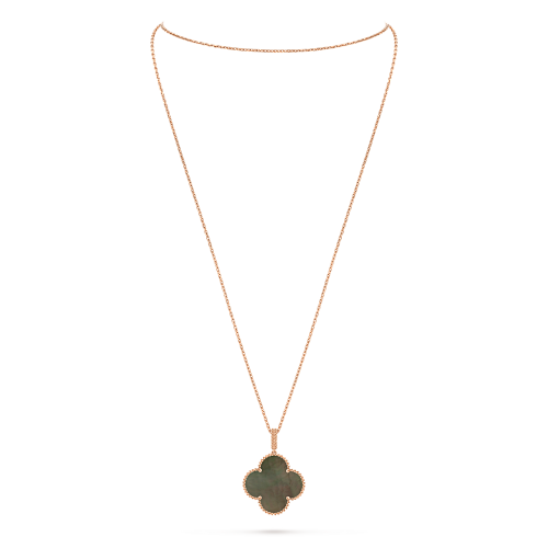 JG-VCARP6I200 Magic Alhambra Long Necklace 1 Motif
