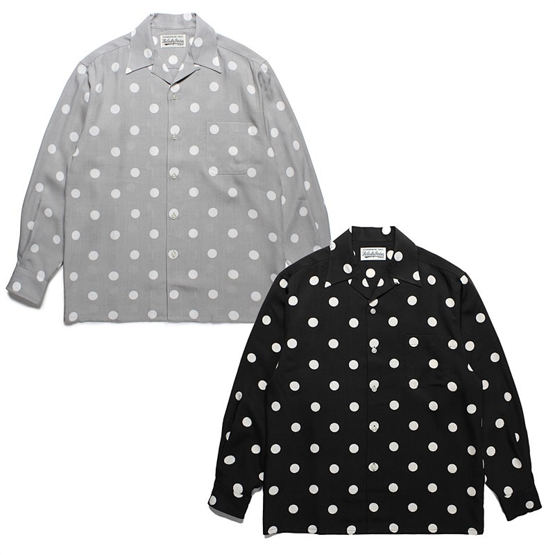 Wacko Maria Dots Open Collar Shirt