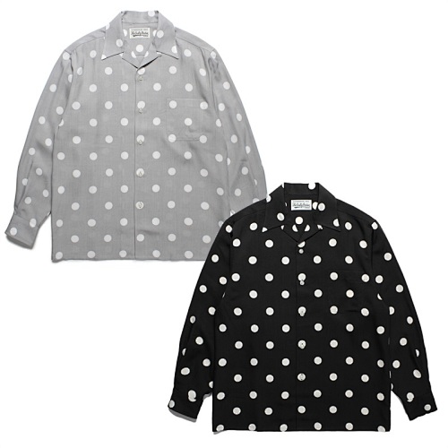 Wacko Maria Dots Open Collar Shirt