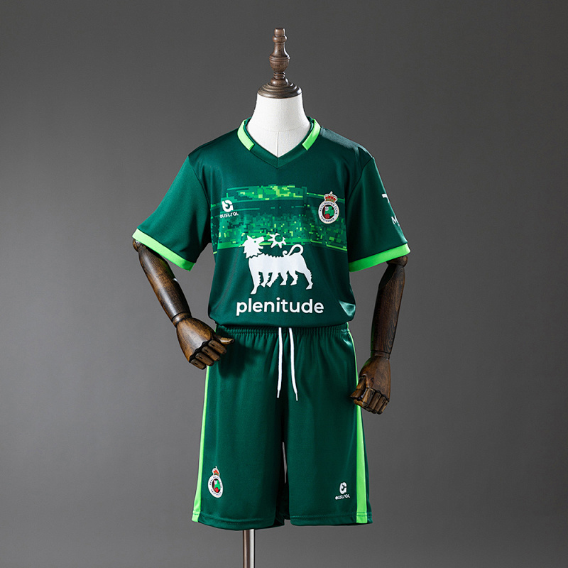 Wanban-Racing De Santander 25 26 Away Kids Kit Jersey Size 16-28