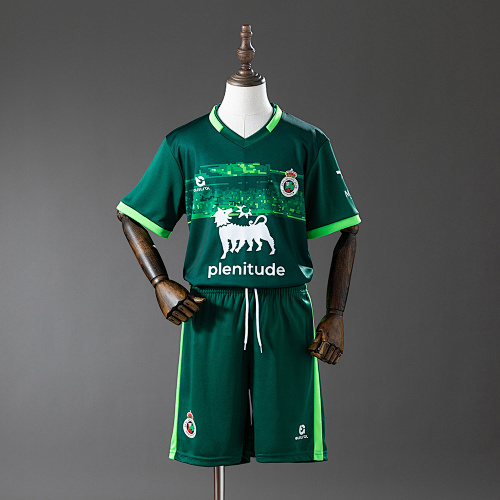 Wanban-Racing De Santander 25 26 Away Kids Kit Jersey Size 16-28