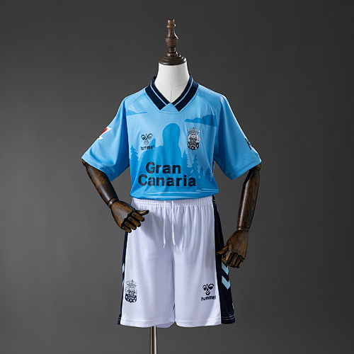 Wanban-Las Palmas 25 26 Away Kids Kit Jersey Size 16-28
