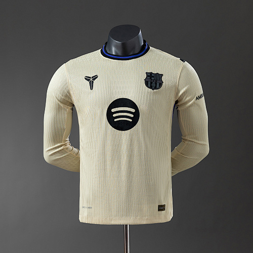 Wanban-Barcelona 25 26 Player Version Away Long Sleeve Jersey S-3XL