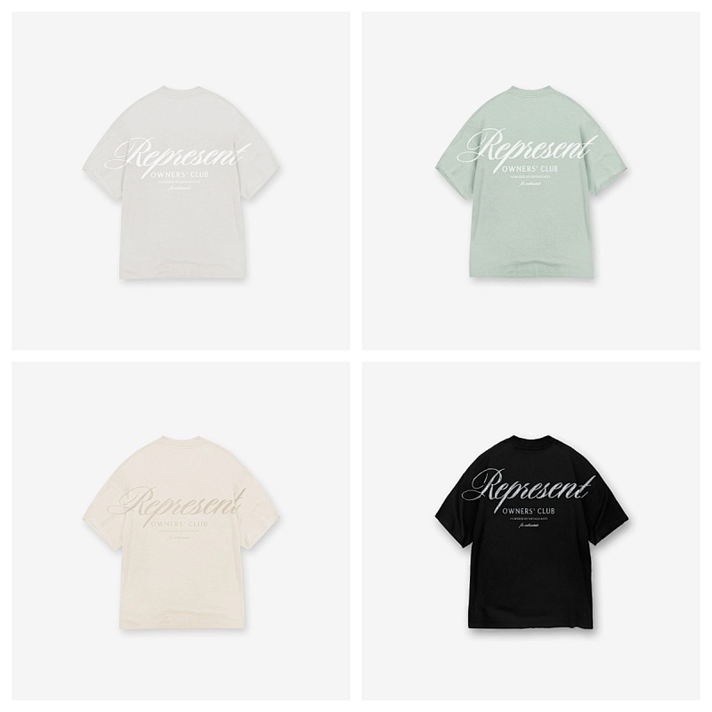 Lili- Represent Owners Club Script T-Shirt Logo T S M L XL
