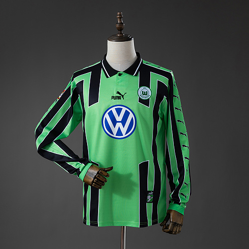 Wanban-Wolfsburg 99 00 Away Retro Long Sleeve Jersey S-Xxl
