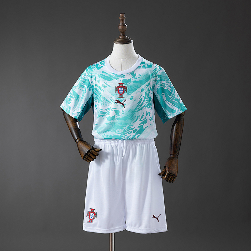 Wanban-Portugal Away Kids Kit Jerseys Size 16-28