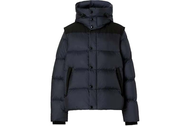 Burberry Detachable Sleeve Check Hooded Puffer Jacket Jiujiang Xs-Xl
