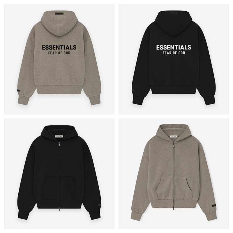Xiaoxiao-0823301 Essentials Classic Full Zip-Up Hoodie S-Xxl