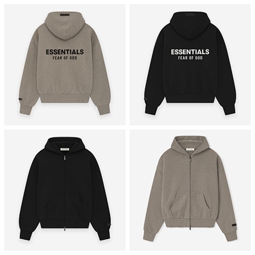 Xiaoxiao-0823301 Essentials Classic Full Zip-Up Hoodie S-Xxl