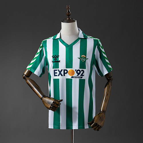 Wanban-Retro Real Betis 88 89 Home S-4XL