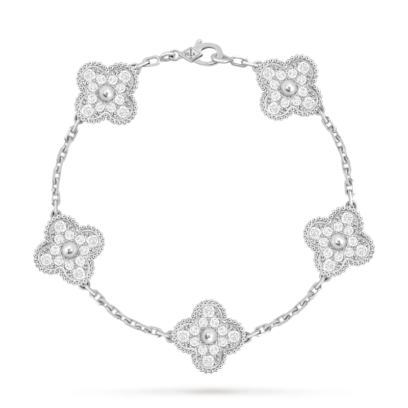JG-VCARA41500 Vintage Alhambra Bracelet 5 Motifs
