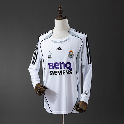 Wanban-Real Madrid 07 Home Long Sleeve Retro Jersey S-Xxl