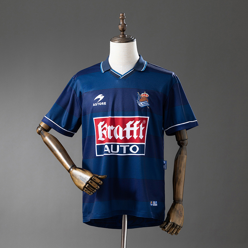 Wanban-Real Sociedad 99 00 Away Retro Jersey S-Xxl